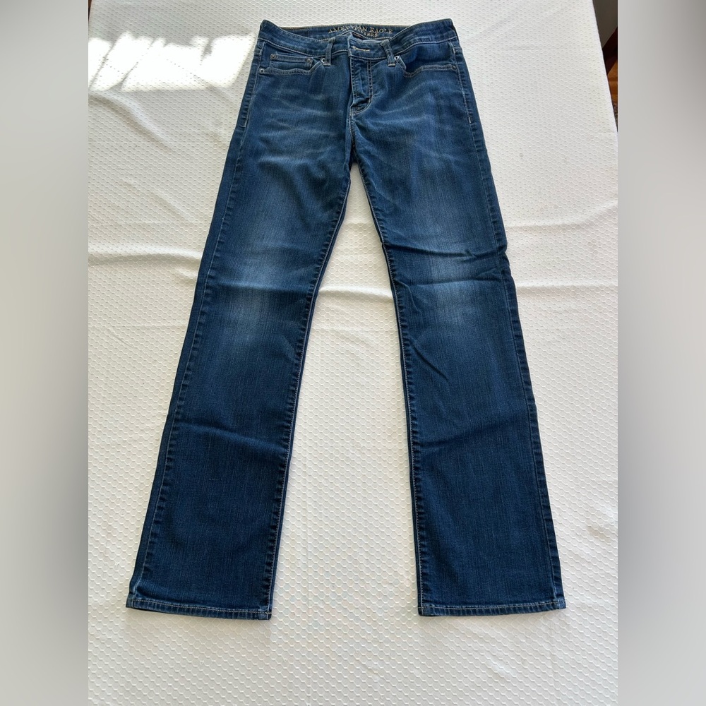 American Eagle Mens Jeans 3527 Active Flex Original Boot 30x32 dark wash